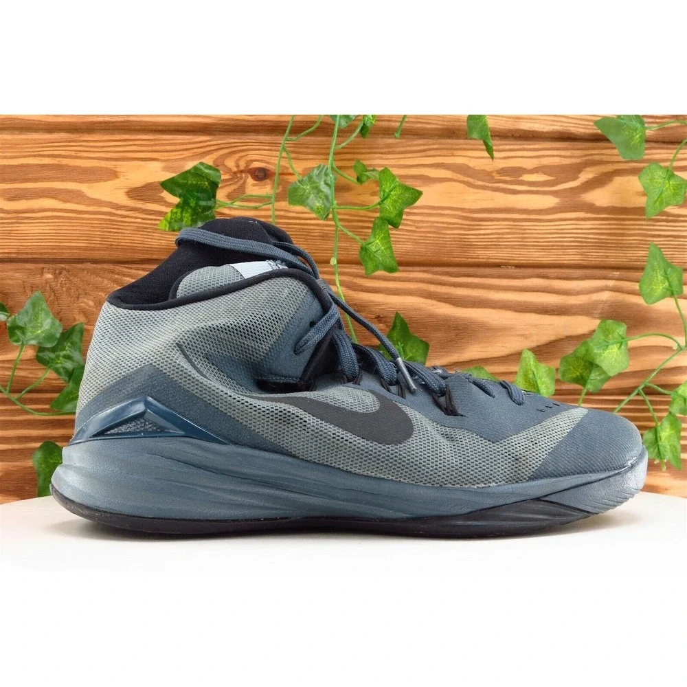 Nike Youth Boys Shoes Sz 7‎ M Gray/Blue Mesh Running